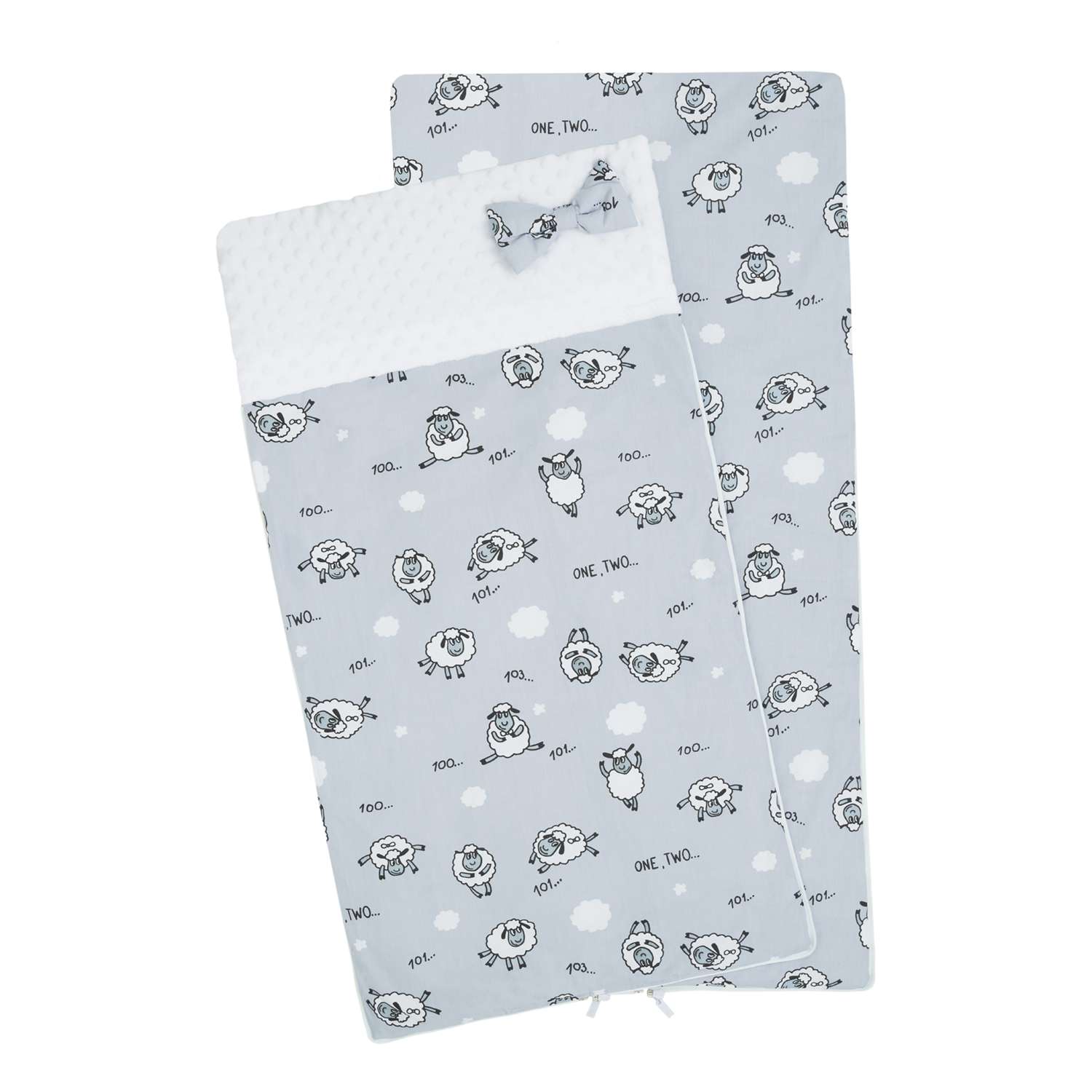 Одеяло-спальный мешок Amarobaby Mild Design Edition Засыпайка Серый - фото 2