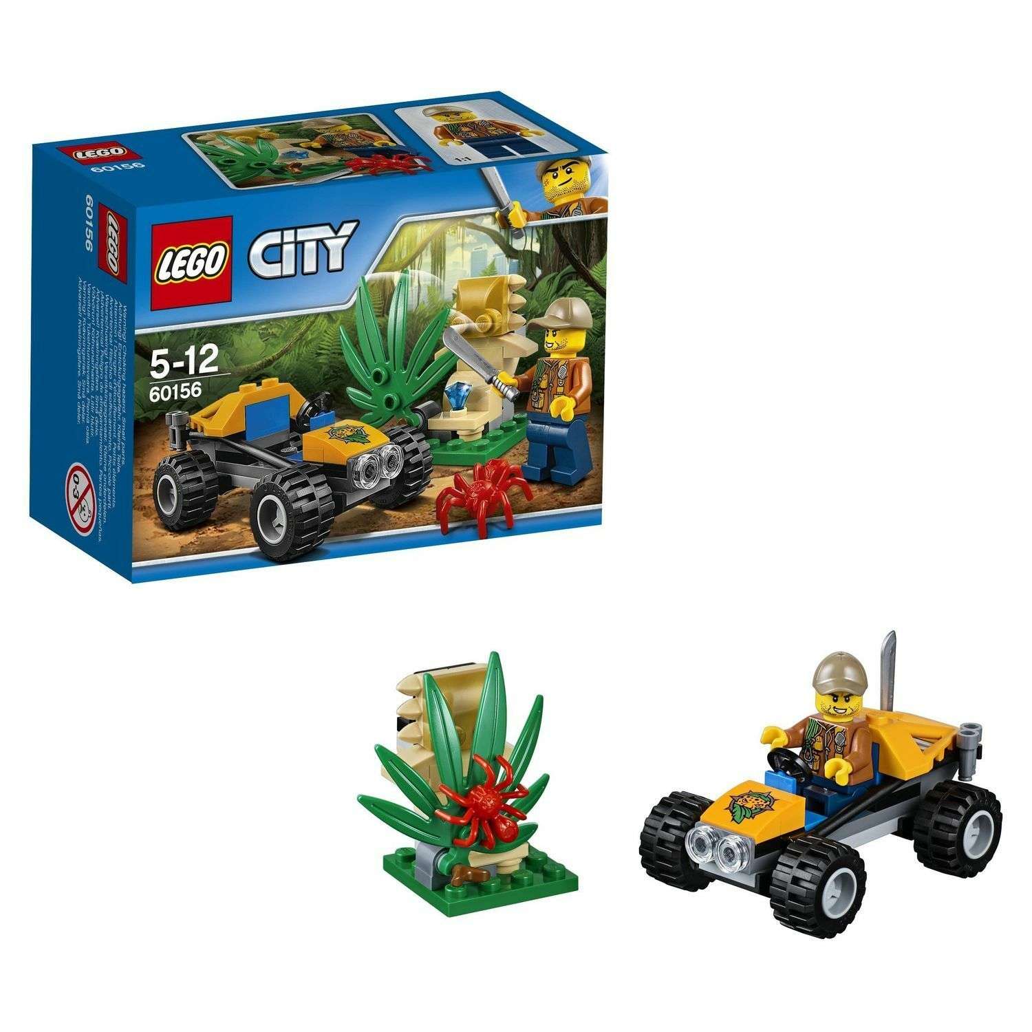 Конструктор LEGO City Jungle Explorers Багги для поездок по джунглям (60156) - фото 1