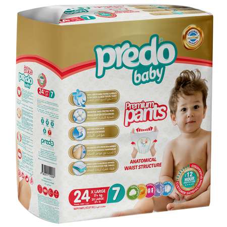Подгузники-трусики Predo Baby 7 17+кг 24шт