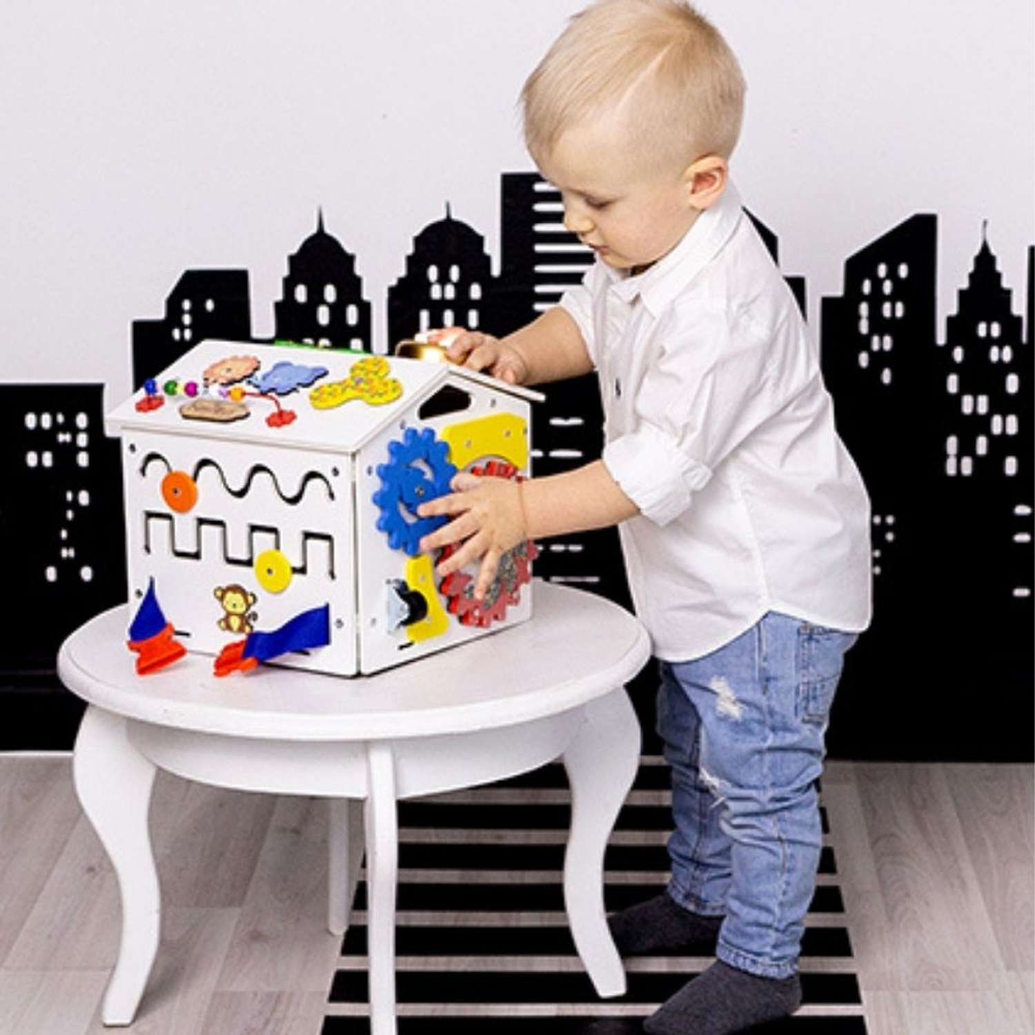 Бизиборд KimToys Домик со светом Малышок игрушка для девочек и мальчиков - фото 10