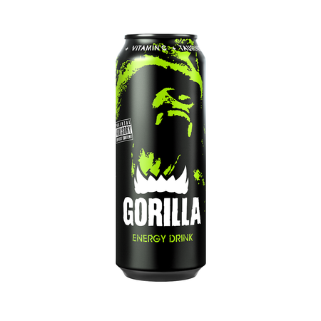 Напиток безалкогольный Gorilla тонизирующий энергетический сильногазированный 0.45л