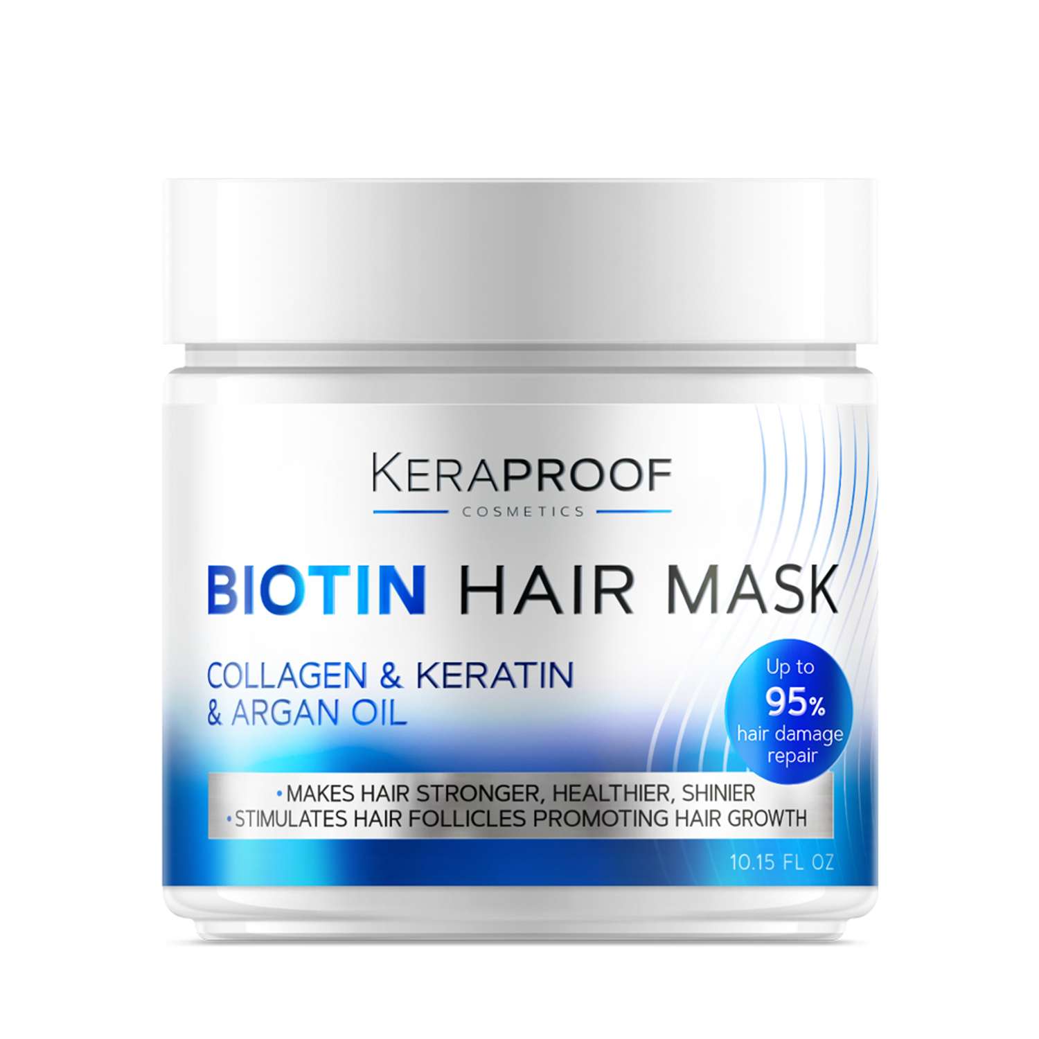 Маска для волос KERAPROOF укрепляющая против выпадения для роста волос с биотином и кератином 300 мл - фото 1