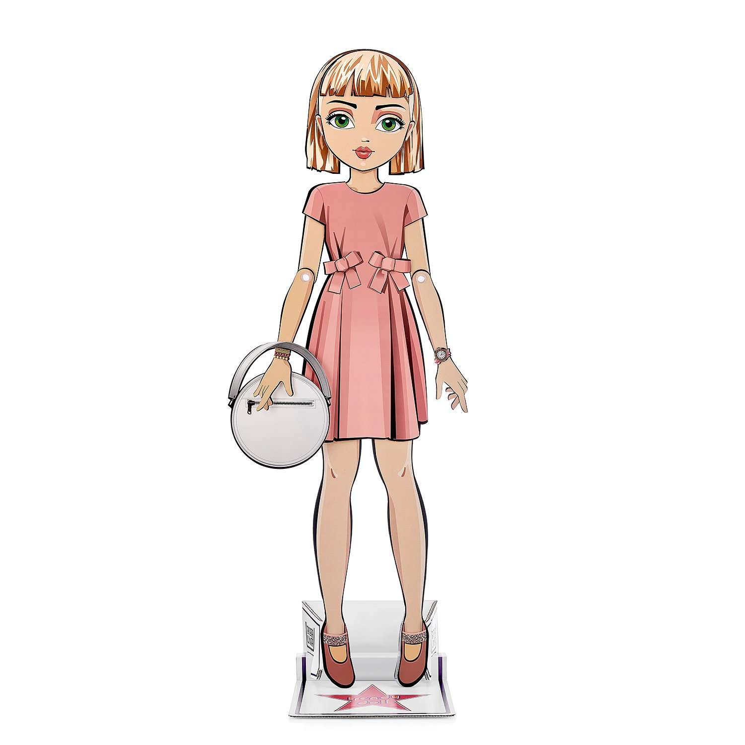 Кукла Bibalina с одеждой из картона Trendy doll Мира ИНП-101 - фото 9