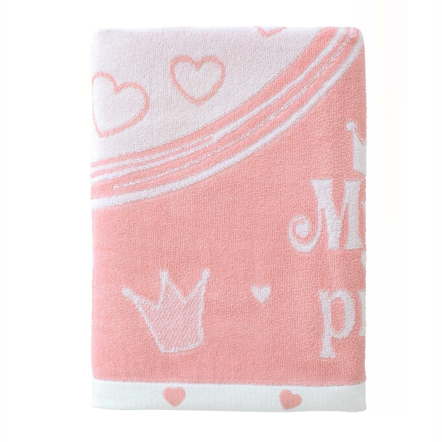 Полотенце детское Облачко махровое My little princess Розовый 100х100 см - фото 3
