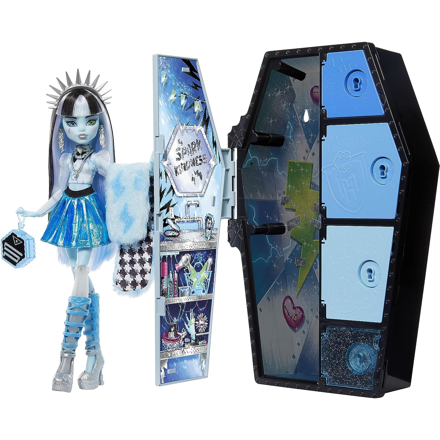 Кукла Monster High Skulltimate Secrets Series 2 Frankie HNF75 купить по  цене 4999 ₽ в интернет-магазине Детский мир