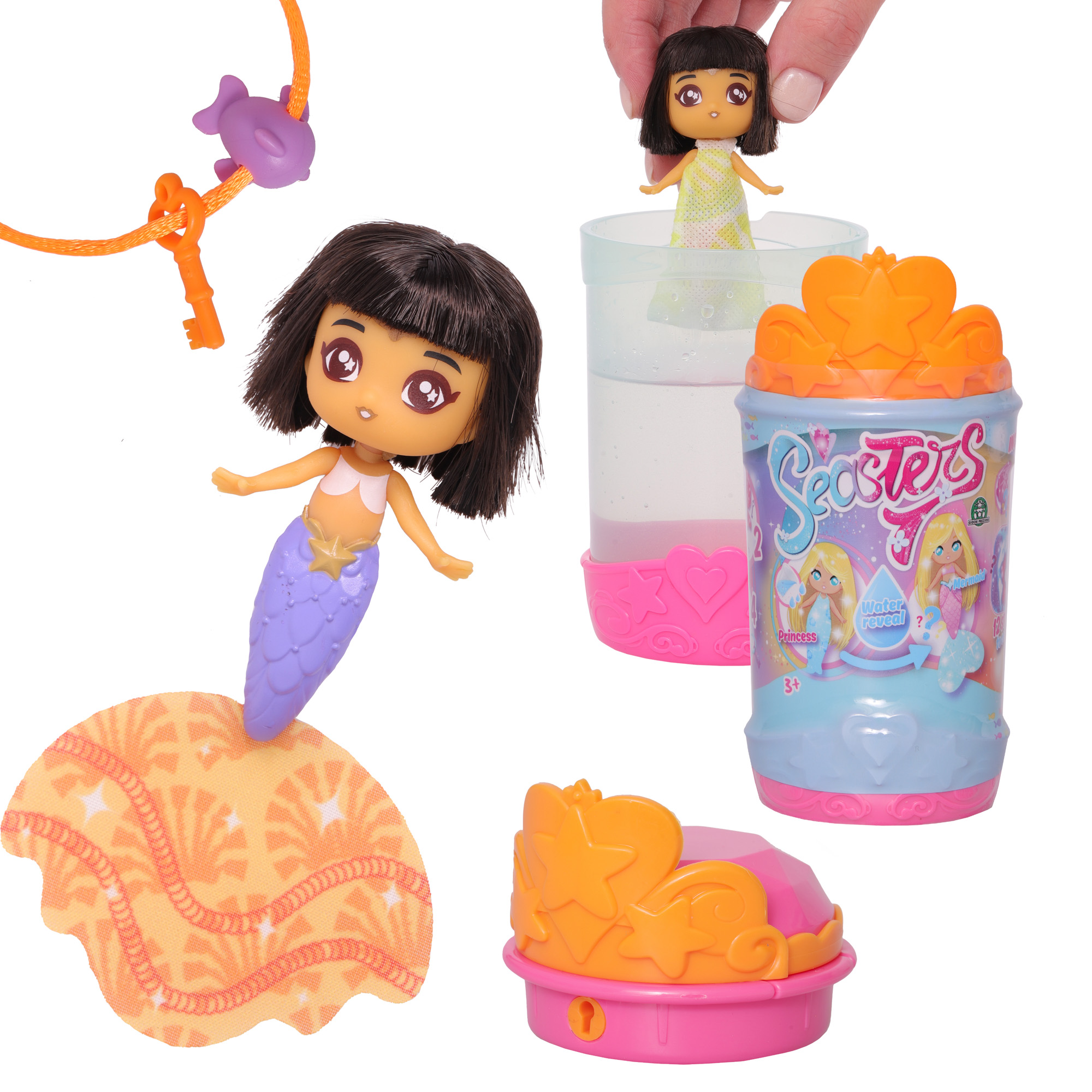 Кукла-сюрприз SEASTERS СиСтерс Принцесса русалка Лейла набор с аксессуарами и питомцем EAT15700 - фото 5