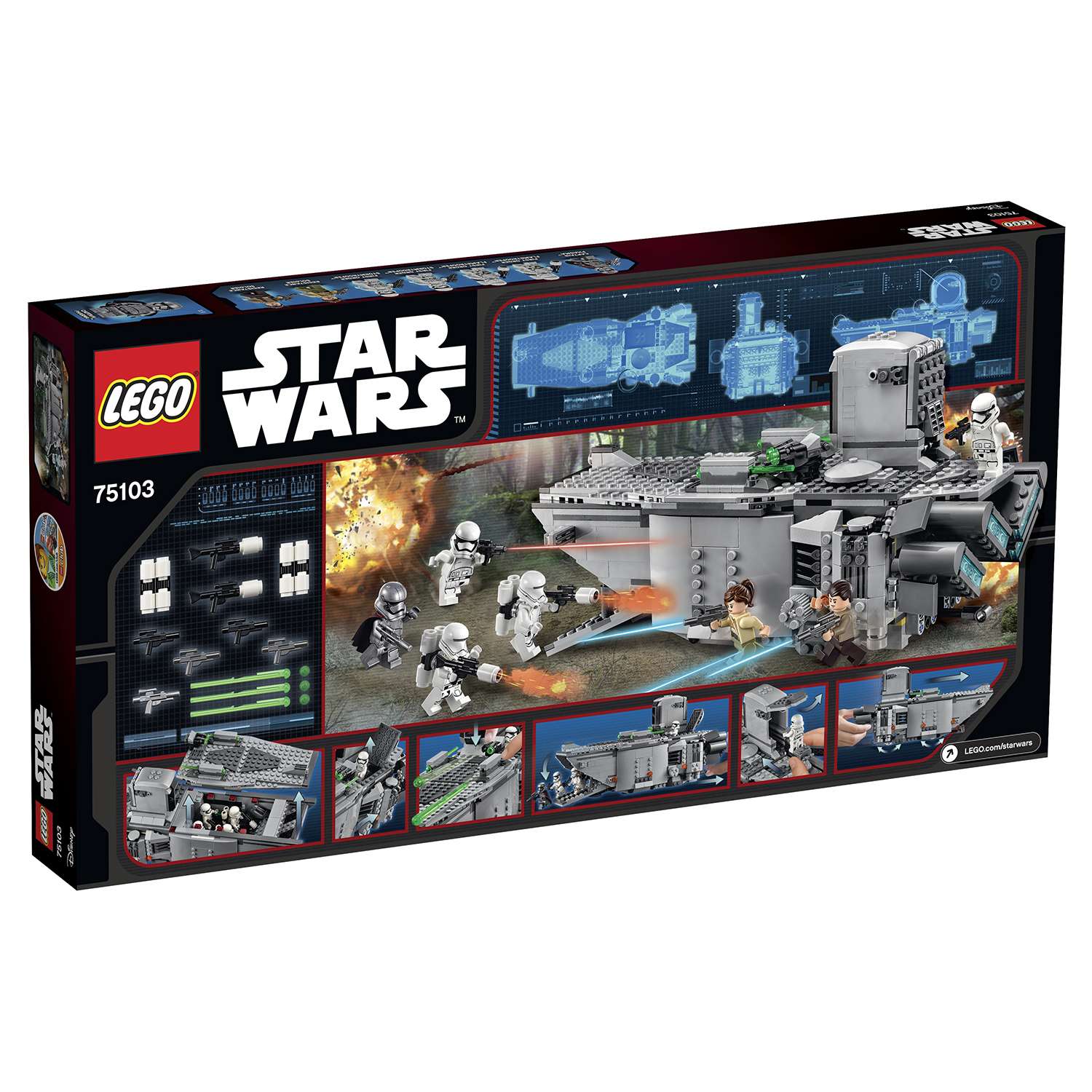 Конструктор LEGO Star Wars TM Транспорт Первого Ордена (First Order Transporter™) (75103) - фото 3