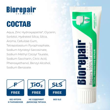 Зубная Паста Biorepair Total Protective Repair комплексная защита 75 мл