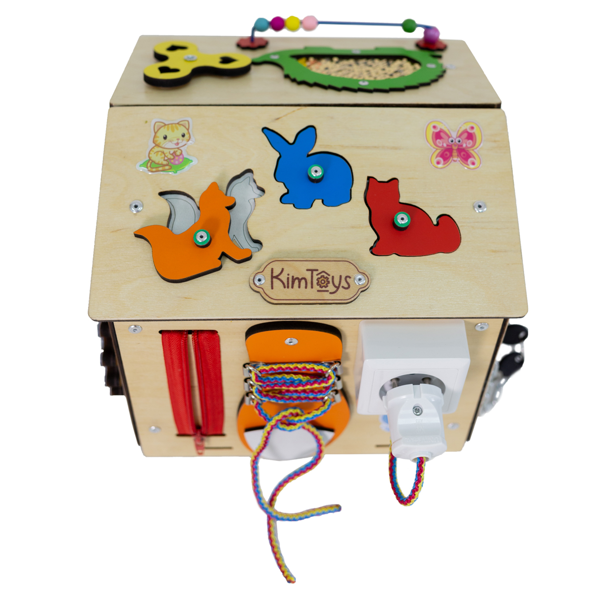 Бизиборд KimToys Домик-игрушка для девочек и мальчиков - фото 7