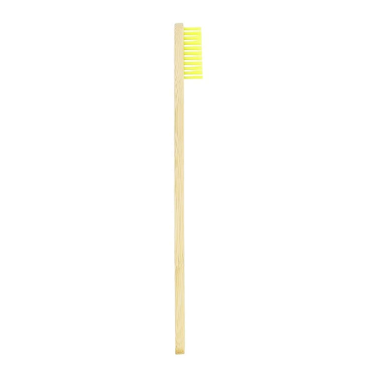 Щетка зубная LP CARE Dental бамбуковая желтая средней жесткости - фото 4