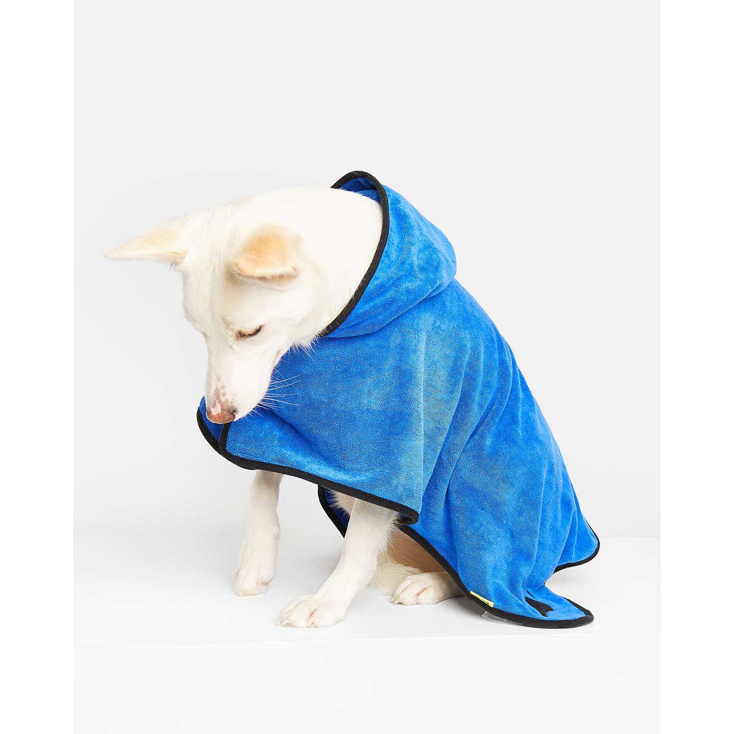 Полотенце-халат для собак Zoozavr 50см Синий - фото 7