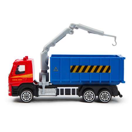 Машина MSZ 1:72 Volvo Crane Truck Красная 37704