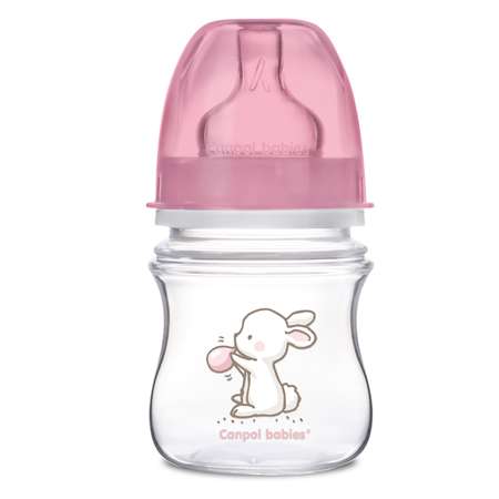 Бутылочка Canpol Babies Easy start Little cuties 120 мл с силиконовой соской в ассортименте