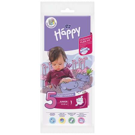 Подгузники Bella baby Happy Junior 5 12-25кг 1шт