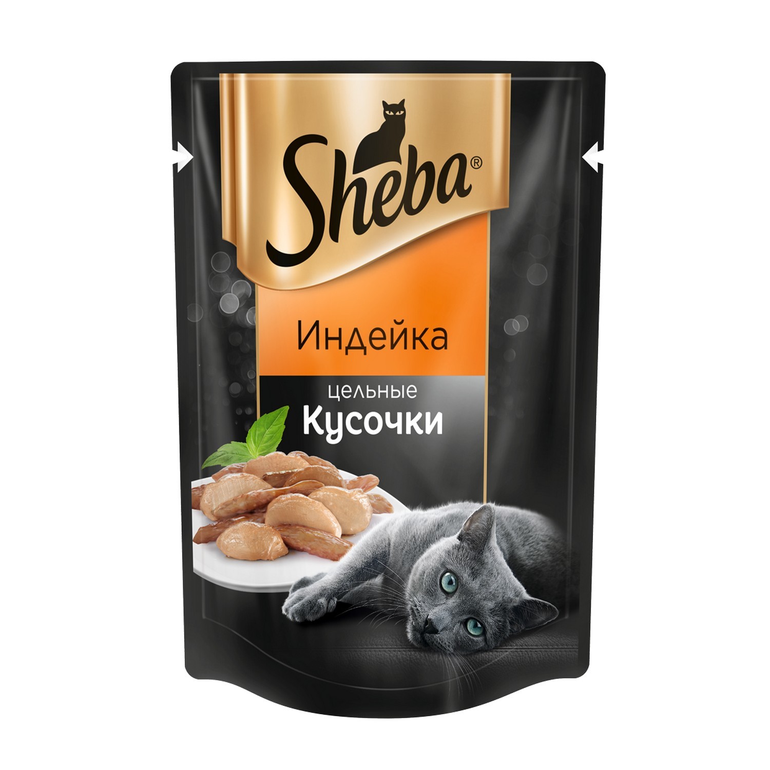 Влажный корм для кошек Sheba 0.08 кг индейка (полнорационный) - фото 1