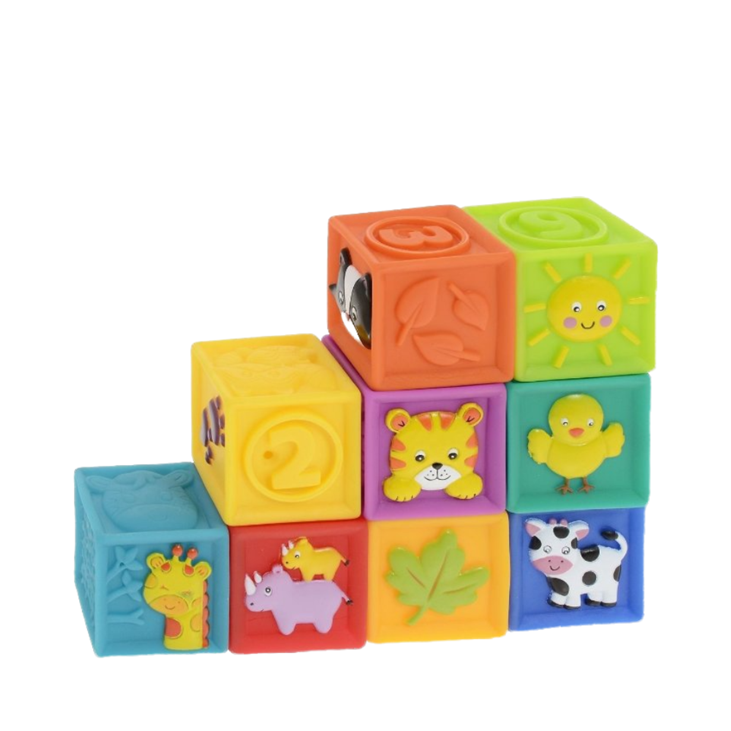 Развивающие мягкие кубики Solmax для детей 9 шт - фото 7