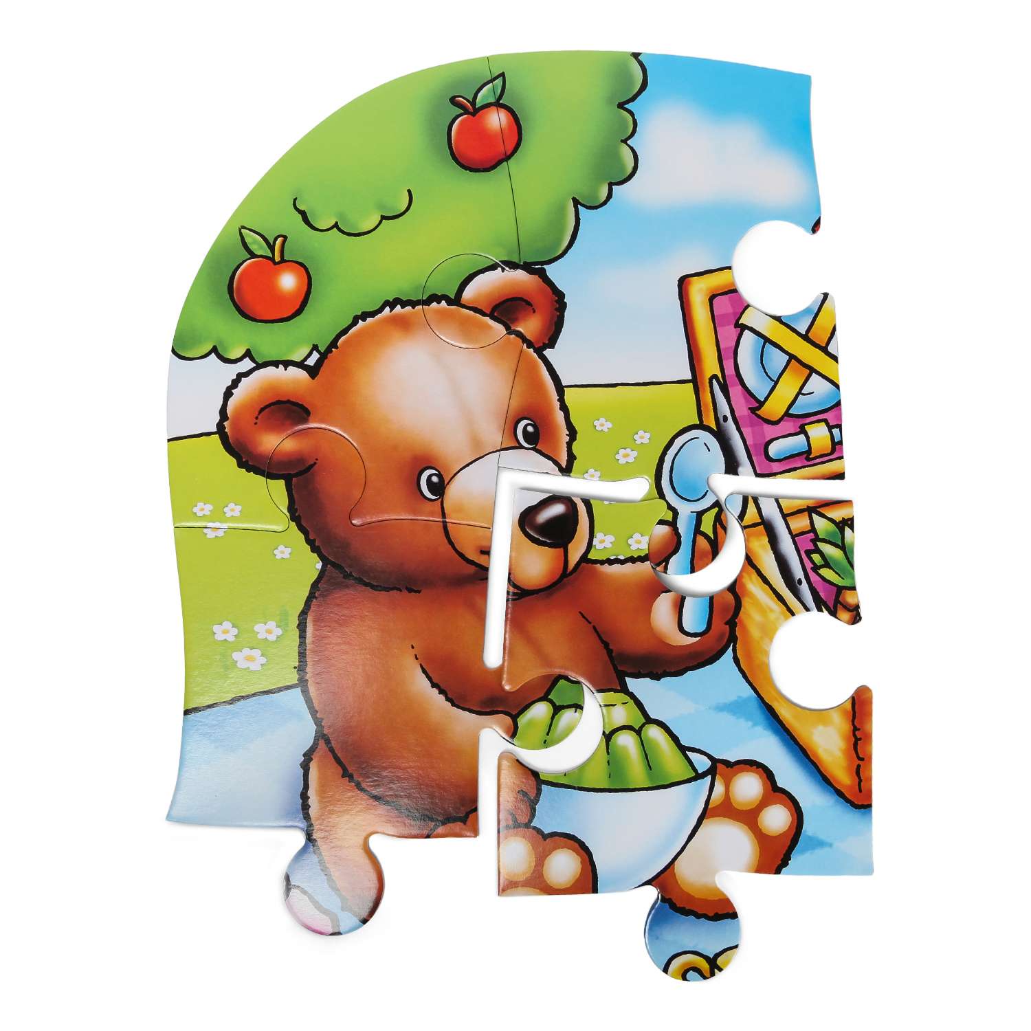 Пазл ABC Медвежата на пикнике 15деталей YJ188190032 - фото 3