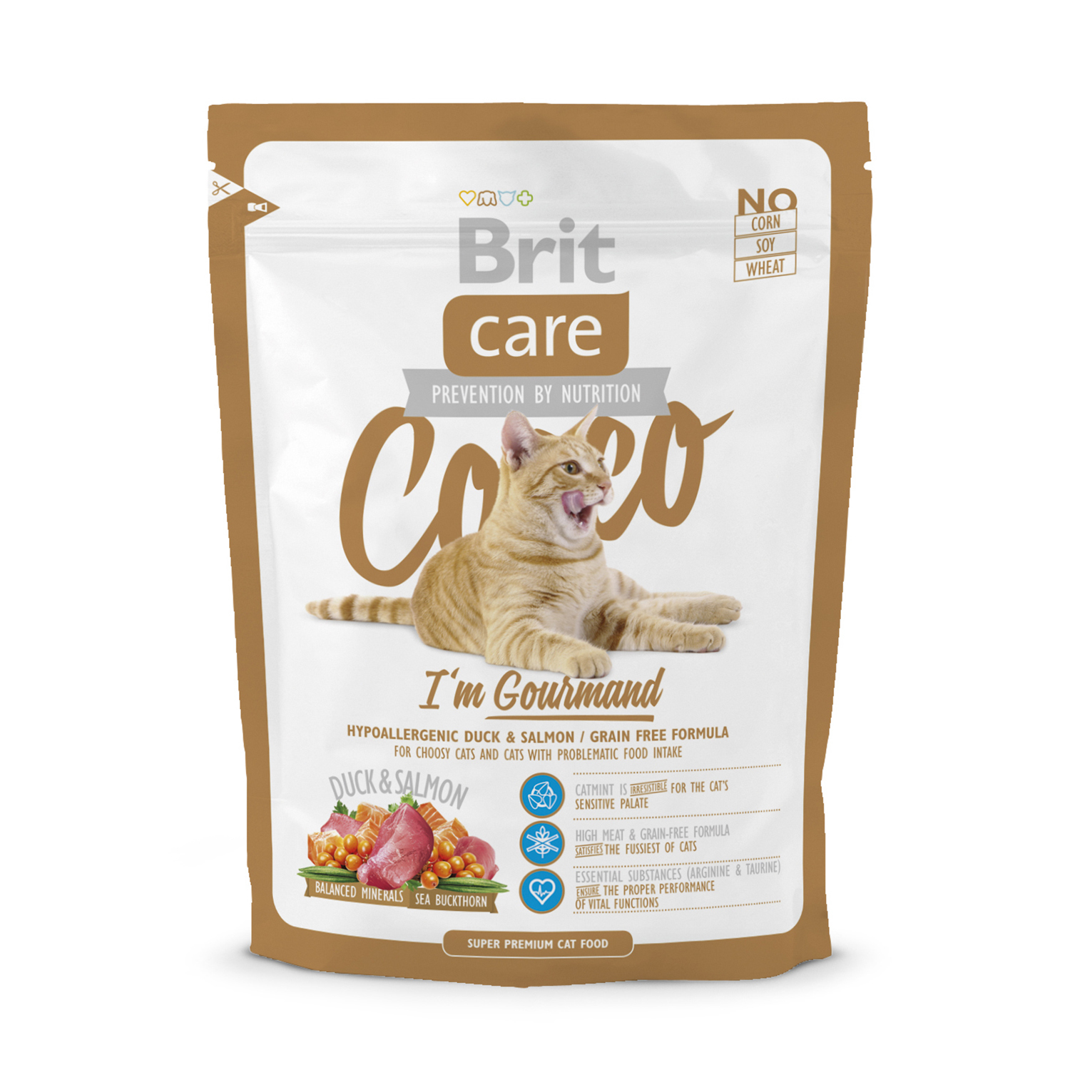 Корм сухой для кошек Brit Care 400г беззерновой для гурманов - фото 1
