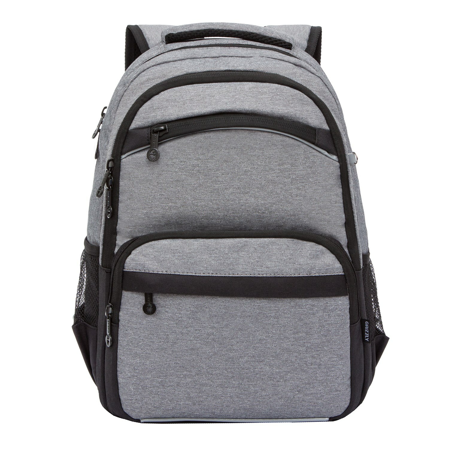 Рюкзак школьный Grizzly Классический Серый RB-054-6/6 - фото 1