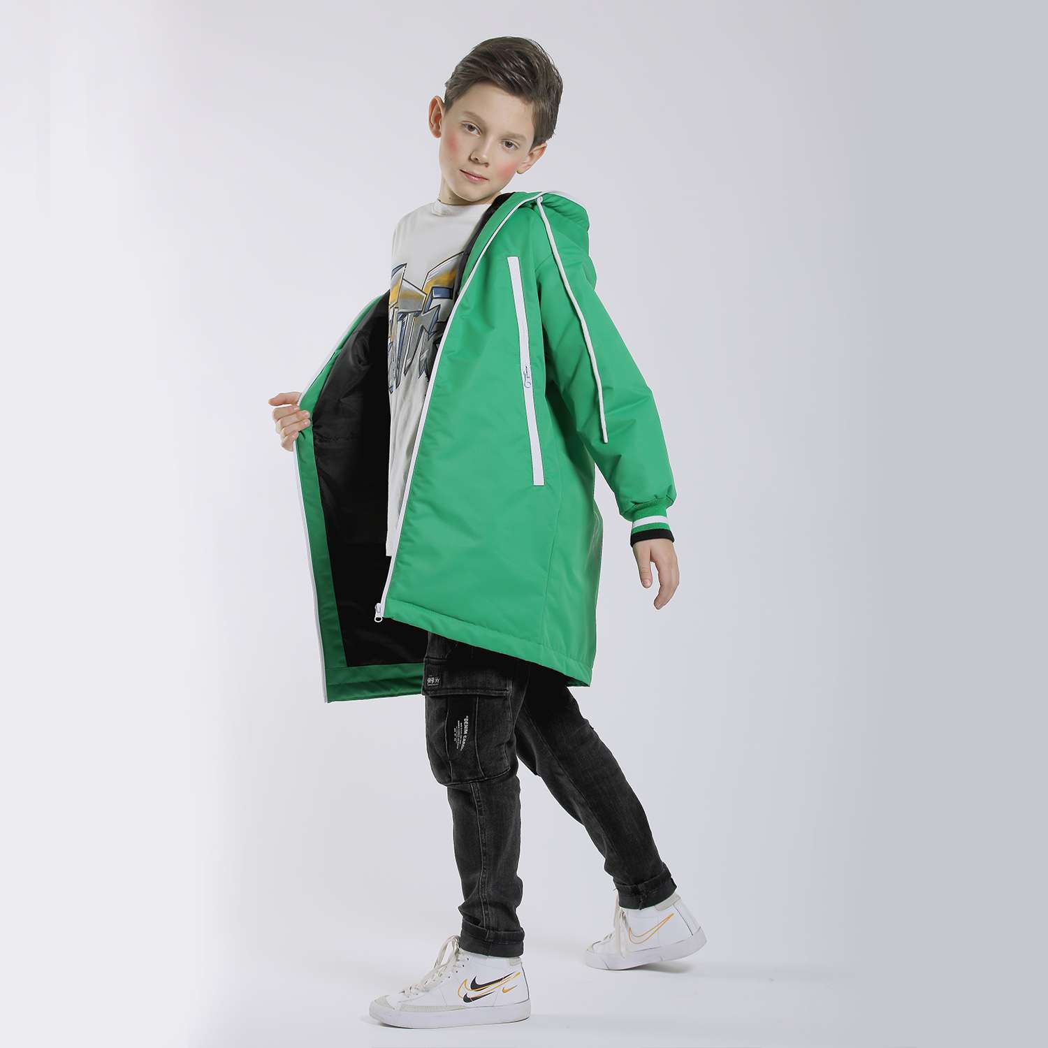 Куртка Orso Bianco OB21142-23_зеленый - фото 5