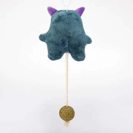 Мягкая игрушка для кошек Пижон Монстрик с микрочипом и кошачьей мятой 23х12см