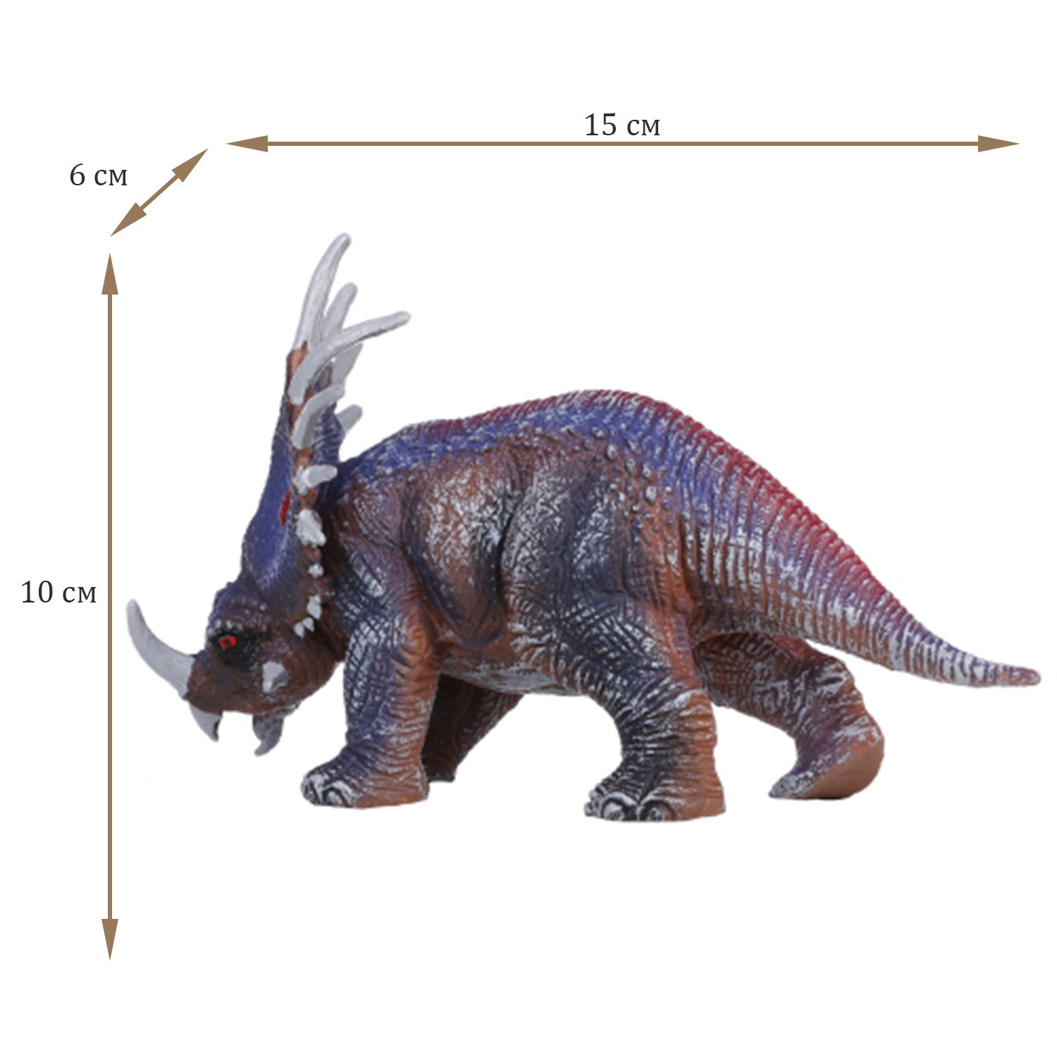 Игрушка фигурка Masai Mara Мир динозавров - Стиракозавр MM216-387 - фото 2