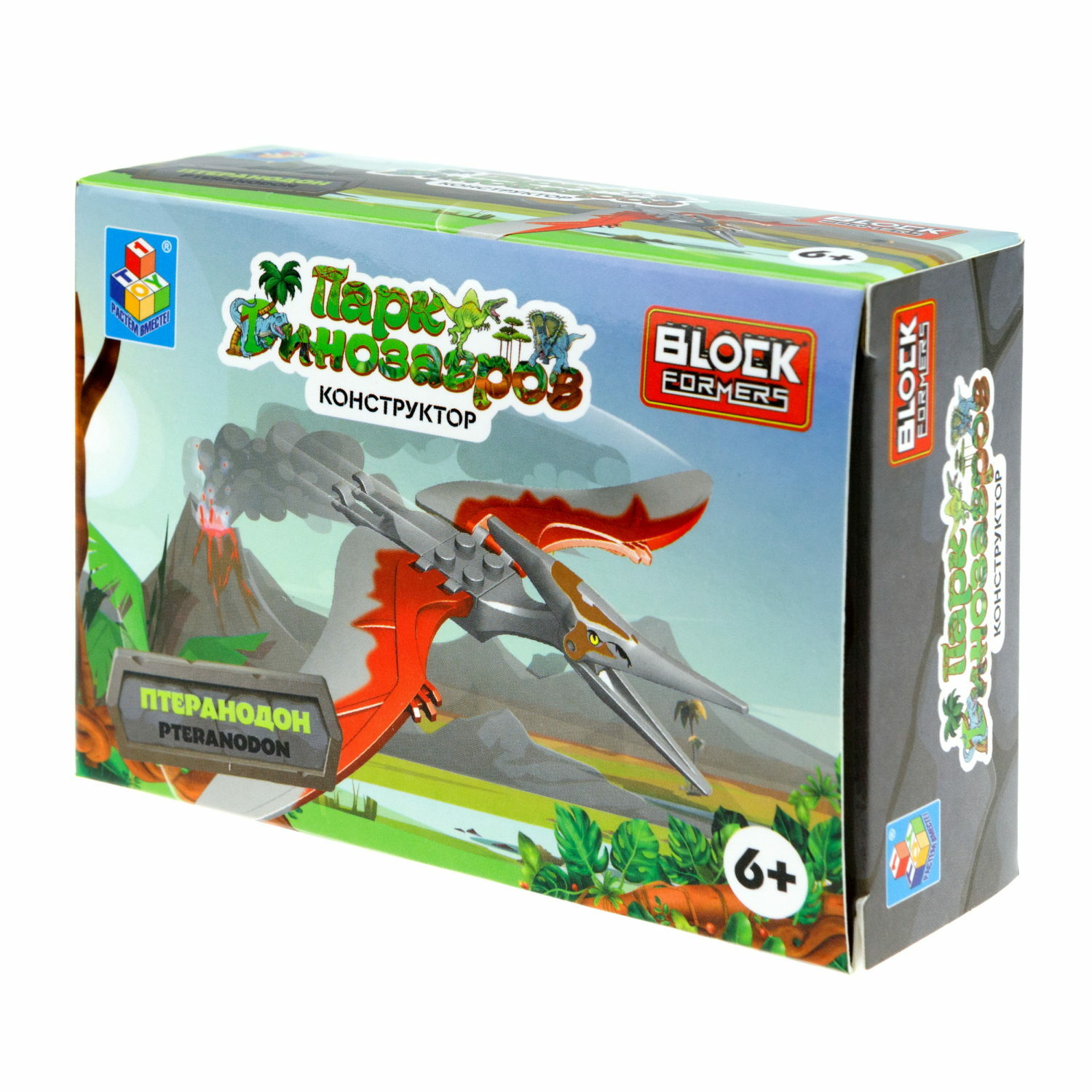 Игрушка сборная Blockformers 1Toy Парк динозавров Птеранодон - фото 6