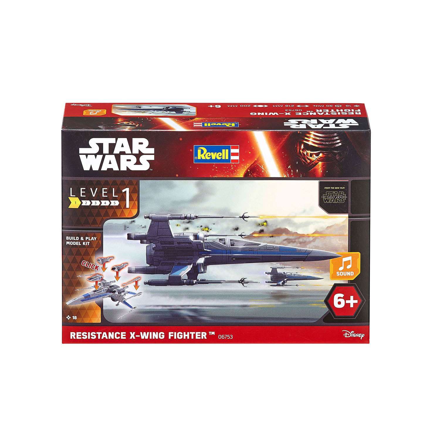 Модель для сборки Revell Звездные войны Истребитель Х-Wing Собери и играй 06753 - фото 1