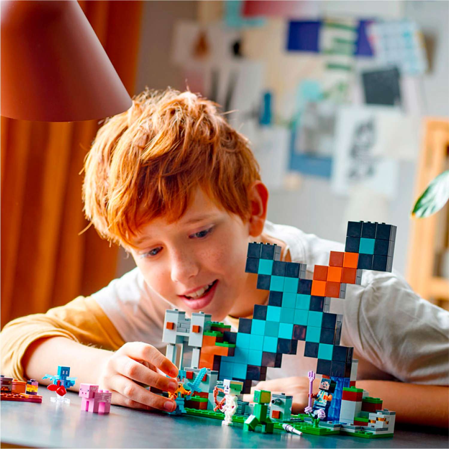 Игрушка LX Конструктор Minecraft Застава меча Аналог 312 деталей - фото 7