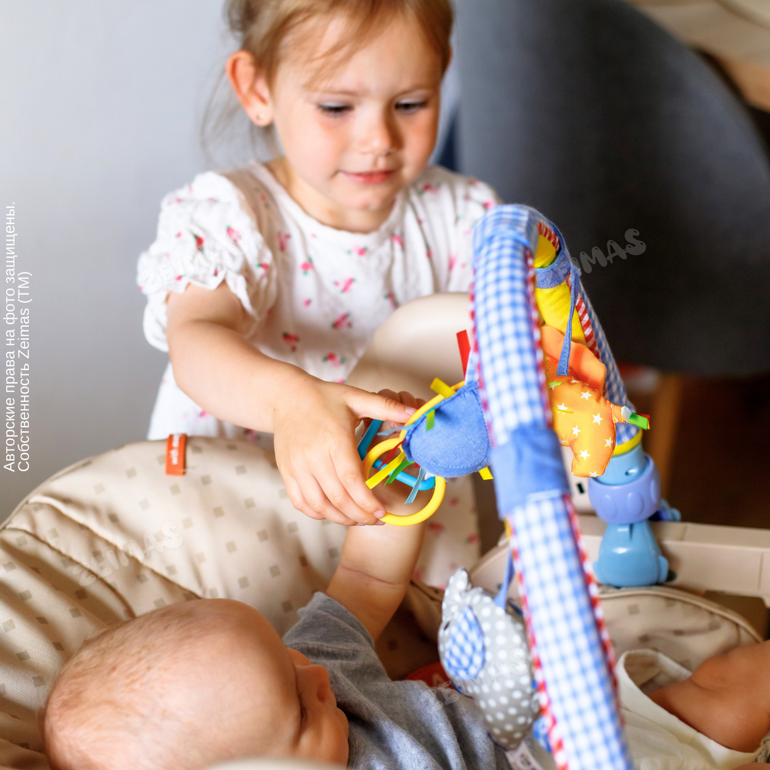 Дуга с игрушками Zeimas Слон музыкальный подвеска на коляску и кроватку - фото 14