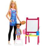 Набор игровой Barbie Кем быть Учитель рисования Блондинка GJM29