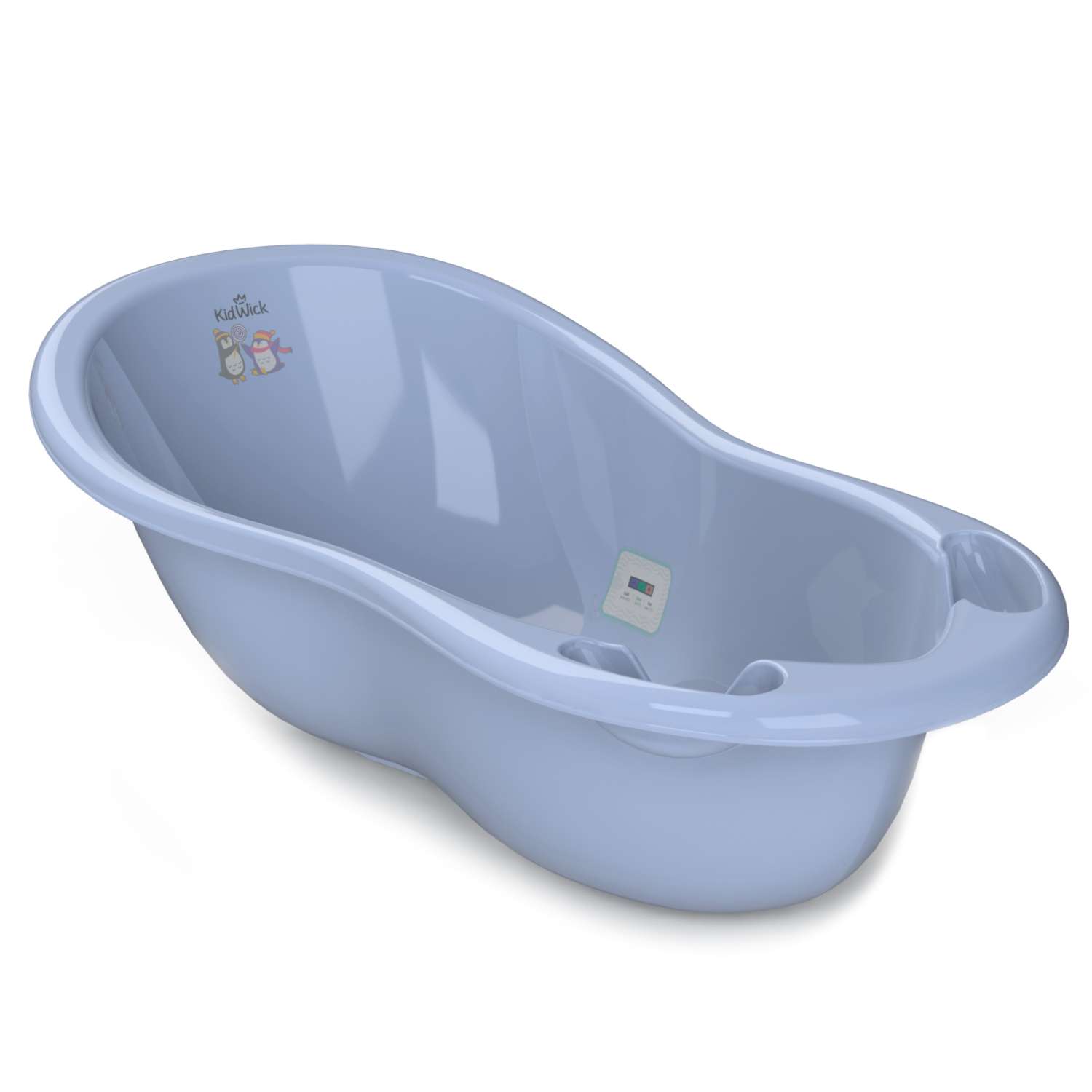 Ванночка для купания KidWick Шатл с термометром фиолетовый - фото 1