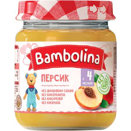 Пюре Bambolina из персиков 100г с 6месяцев