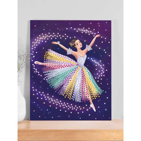Алмазная мозаика ON TIME Балерина 17*21 см подставка