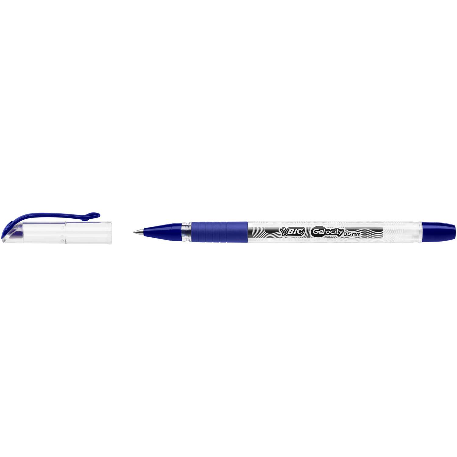 Ручка гел BIC Джелосити Стик 0.5мм 2шт Синяя 989707 - фото 4