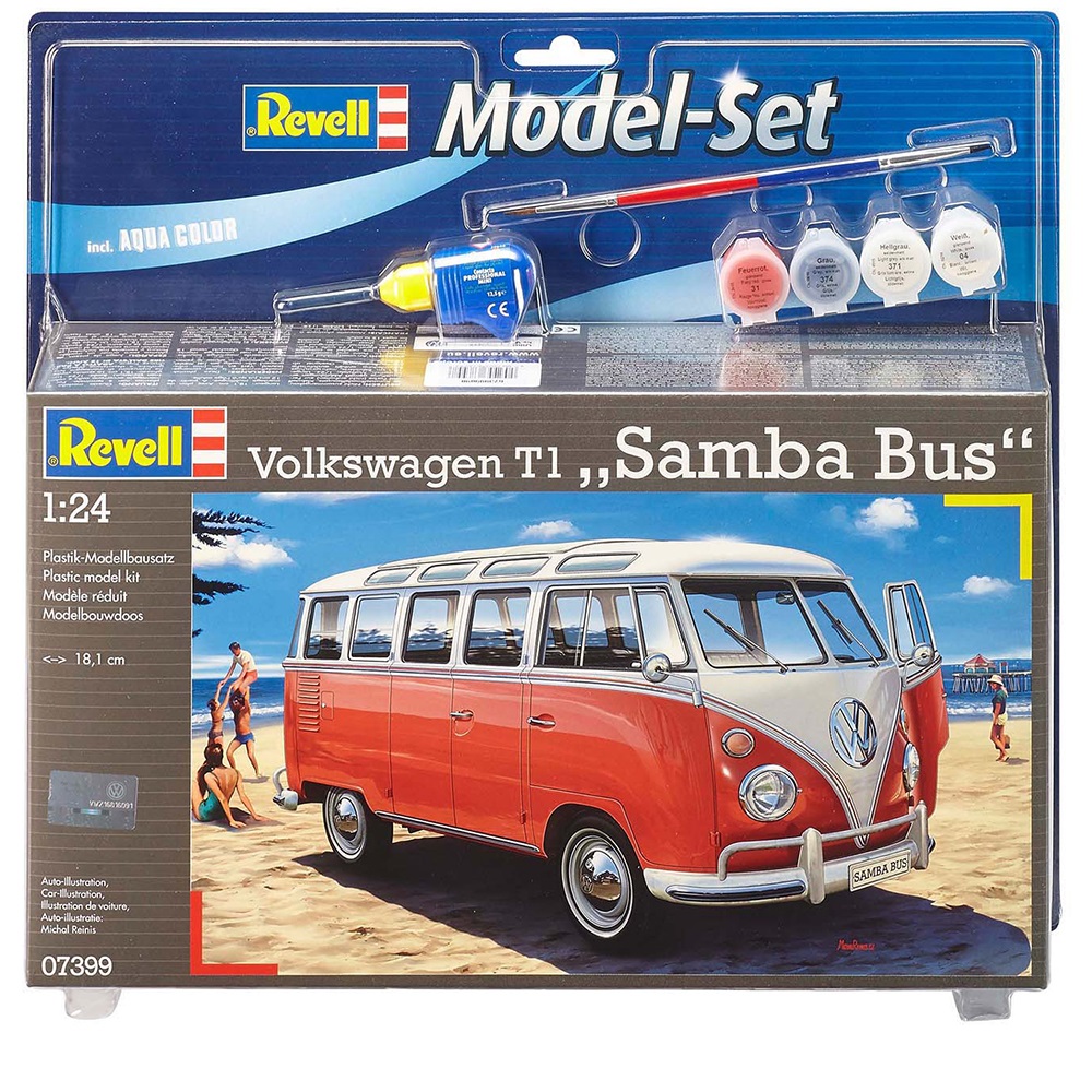 Сборная модель Revell Автобус VW T1 Samba Bus 67399N - фото 1