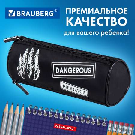 Пенал тубус школьный Brauberg 3 отделения