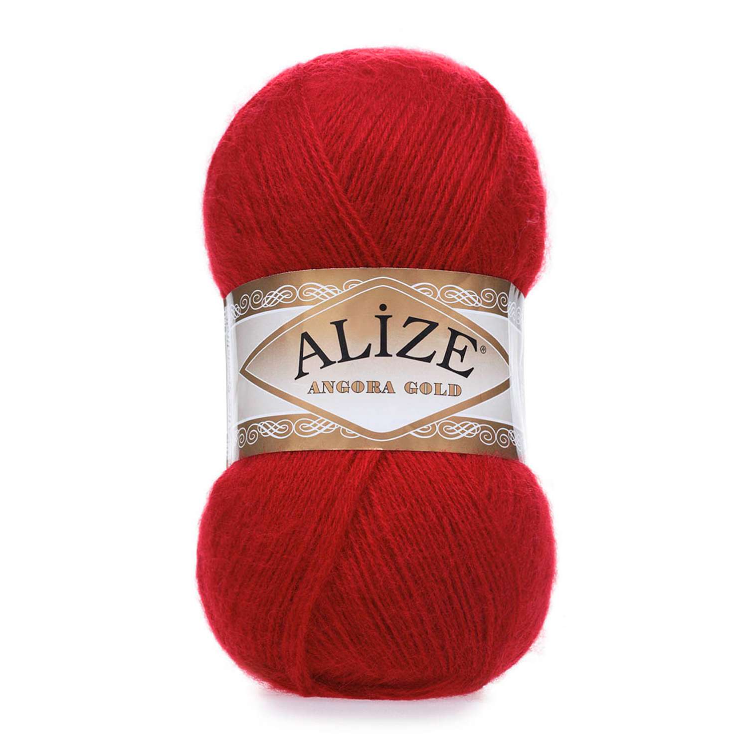 Пряжа Alize мягкая теплая для шарфов кардиганов Angora Gold 100 гр 550 м 5 мотков 106 красный - фото 6