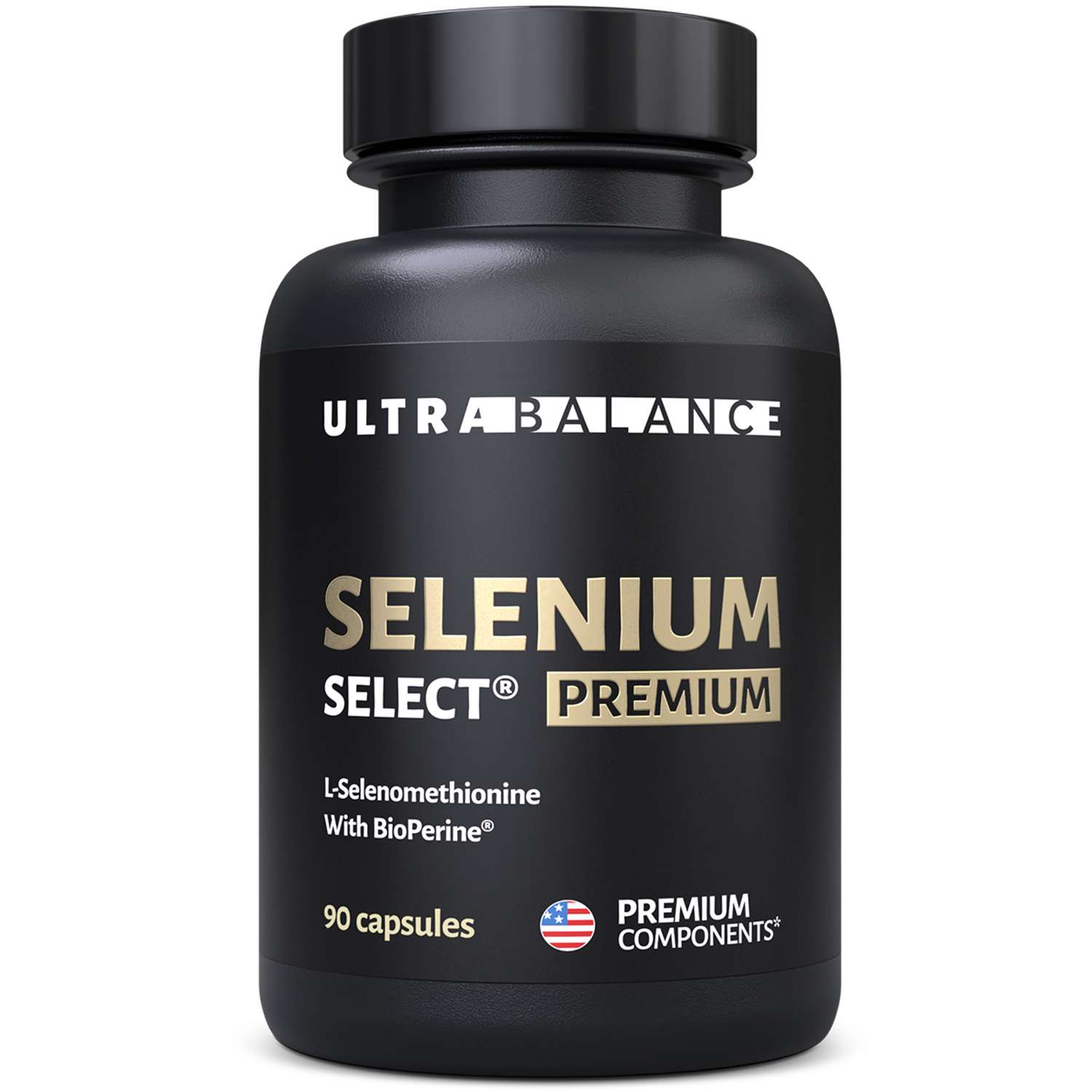 Комплекс селен селект премиум UltraBalance для женщин и мужчин с биоперином Selenium Select BioPerine БАД 90 капсул - фото 1