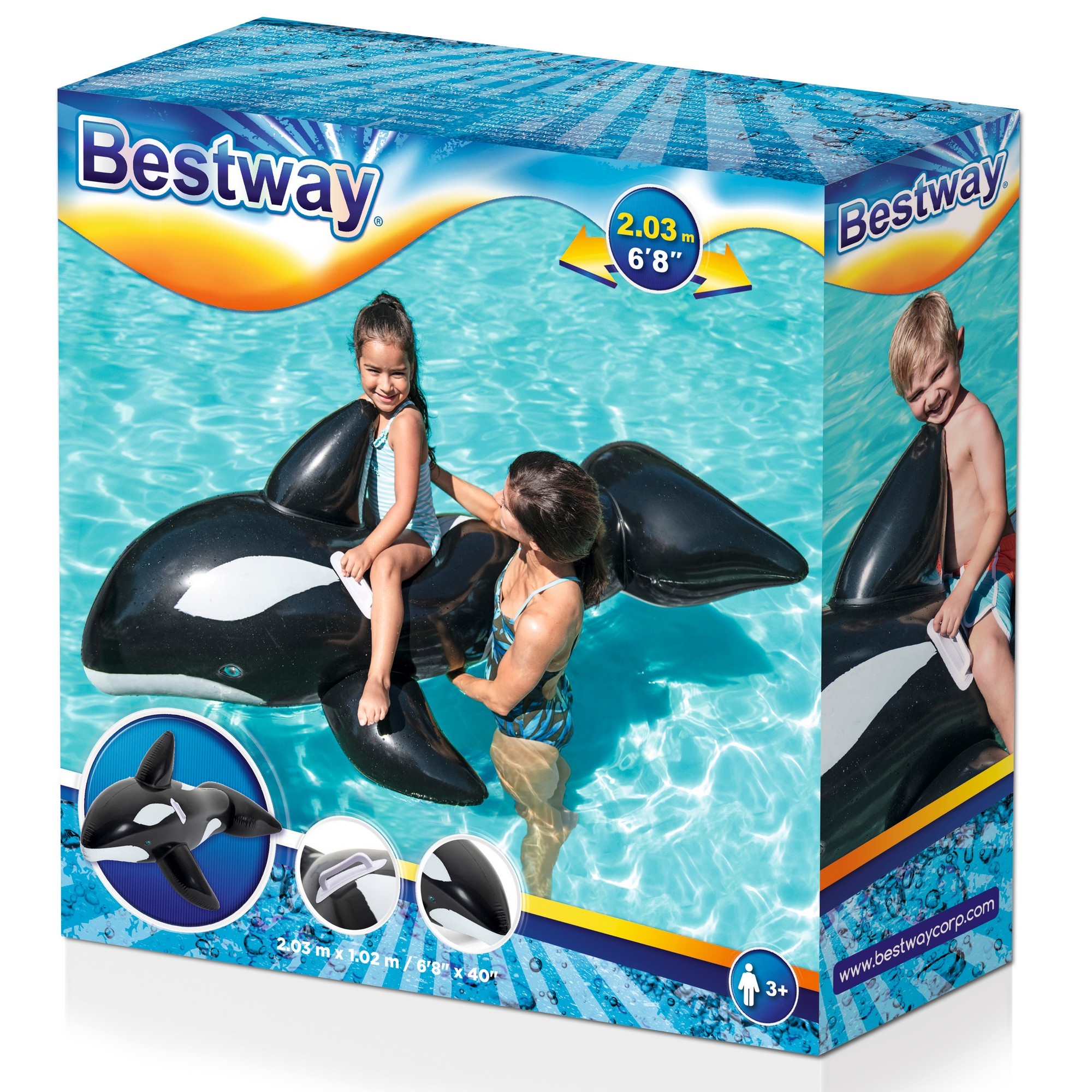 Игрушка надувная Bestway для катания верхом Кит 41009 - фото 2