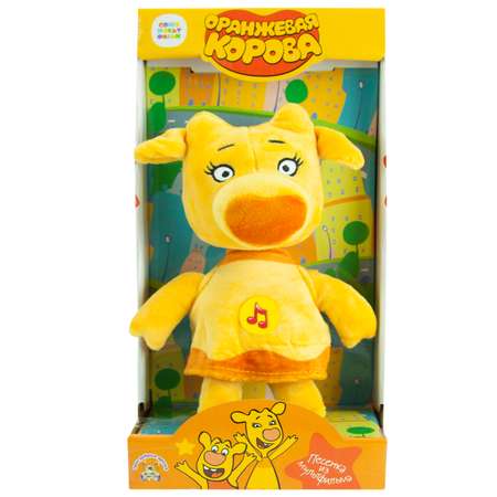 Интерактивная игрушка Мульти Пульти Оранжевая корова Зо 22см 300808