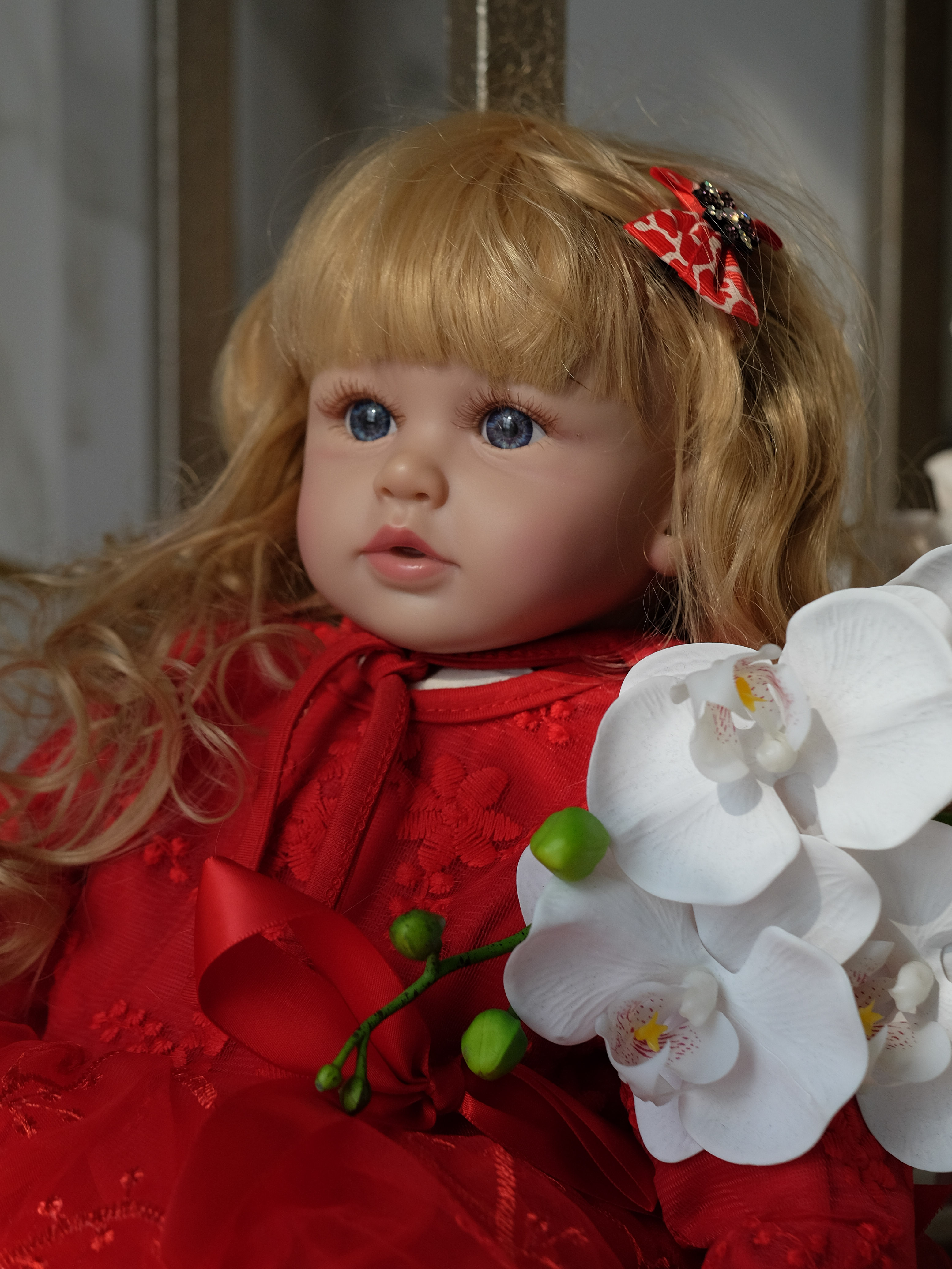 Кукла Reborn 60см Kukla.rb красная red1 - фото 2