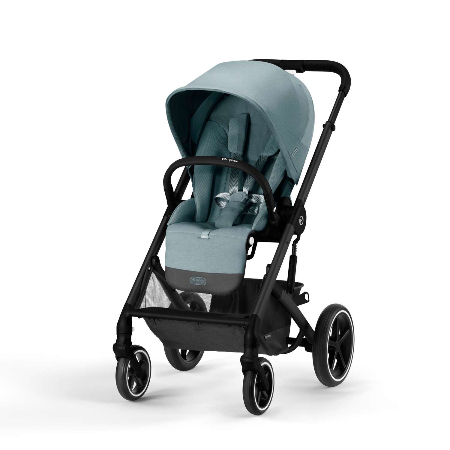 Коляска Cybex Balios S Lux BLK 3в1 Sky Blue с дождевиком - фото 2