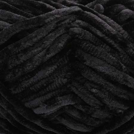 Пряжа для вязания Astra Premium селена мягкая микрополиэстер 100 гр 68 м 02 черный 3 мотка