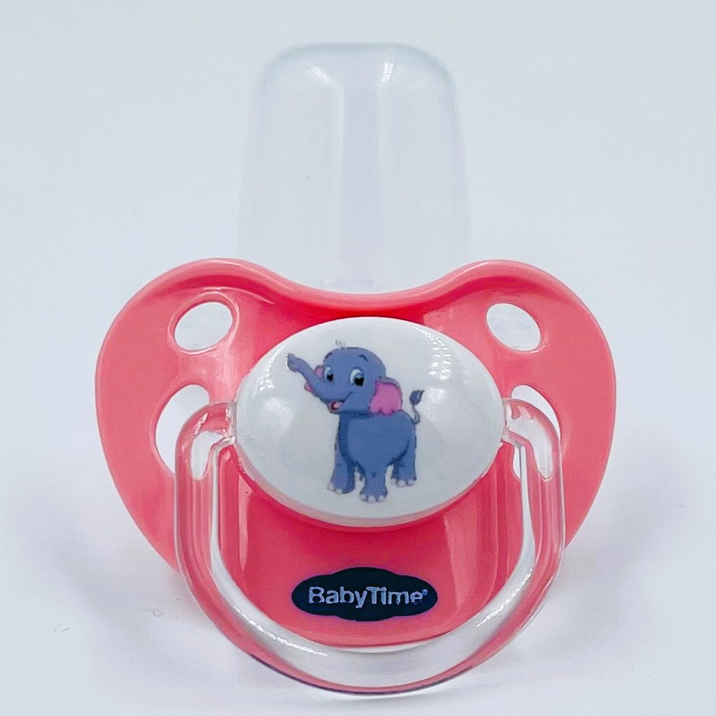 Соска-пустышка BabyTime ортодонтическая с защитным колпачком - фото 1