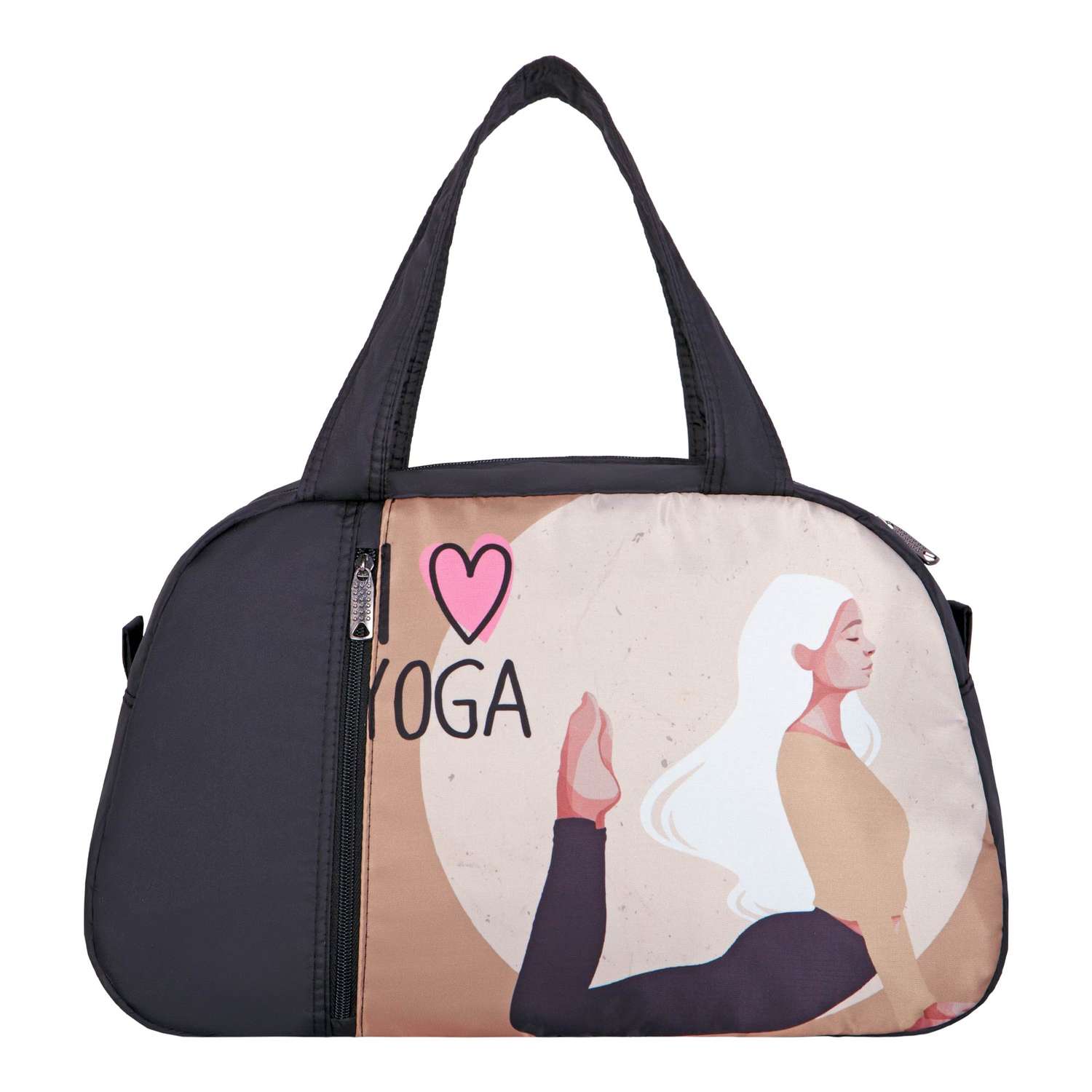 Спортивная сумка ACROSS FM-2 Yoga цвет черный 26х41х16 см - фото 1