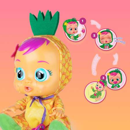 Кукла Cry Babies Tutti Frutti IMC Toys Плачущий младенец Pia 30 см