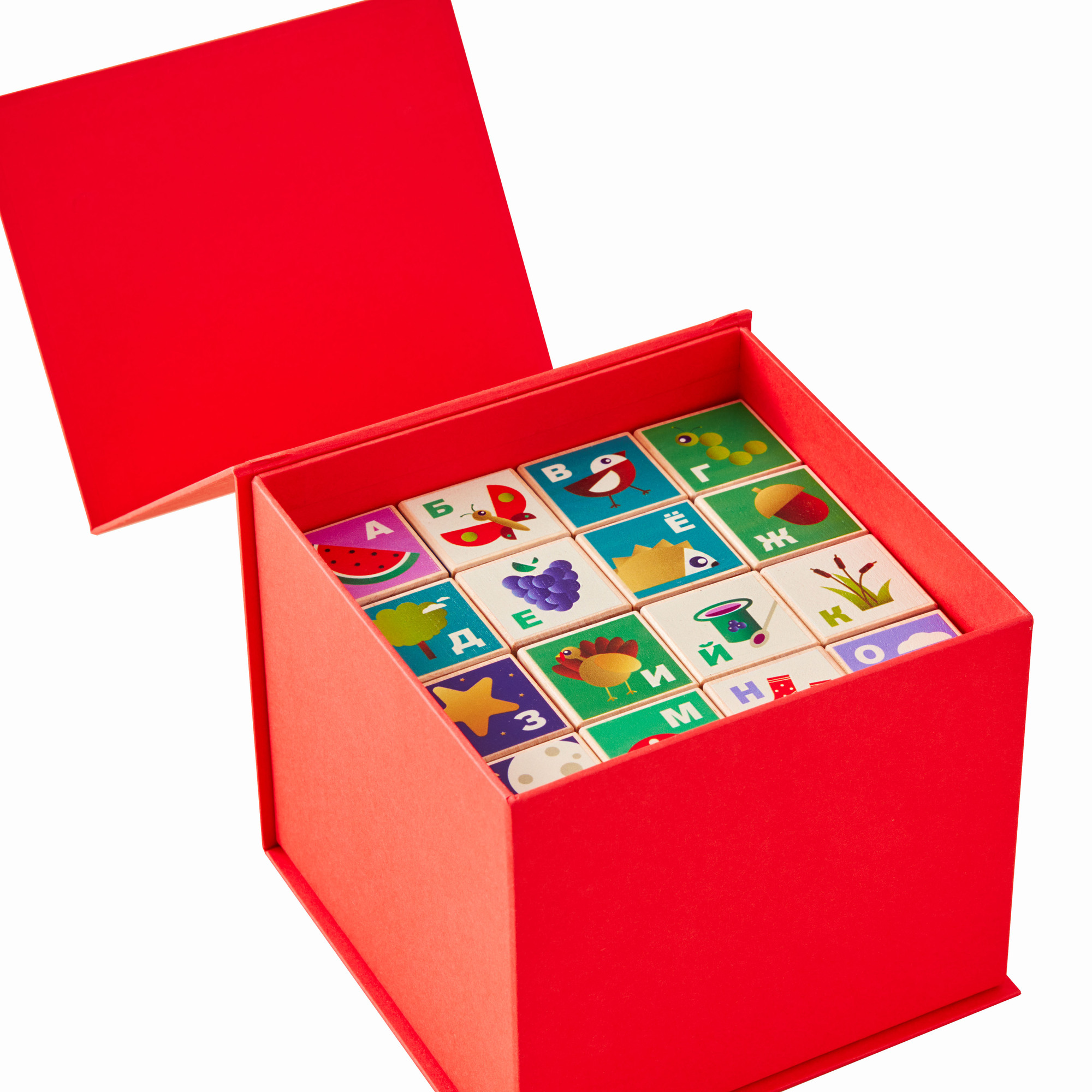 Обучающие цветные кубики kibooq Лесная Азбука - фото 11