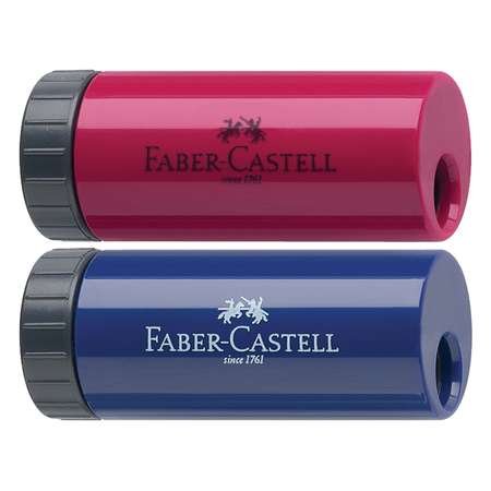 Точилка Faber Castell с контейнером в ассортименте 183301