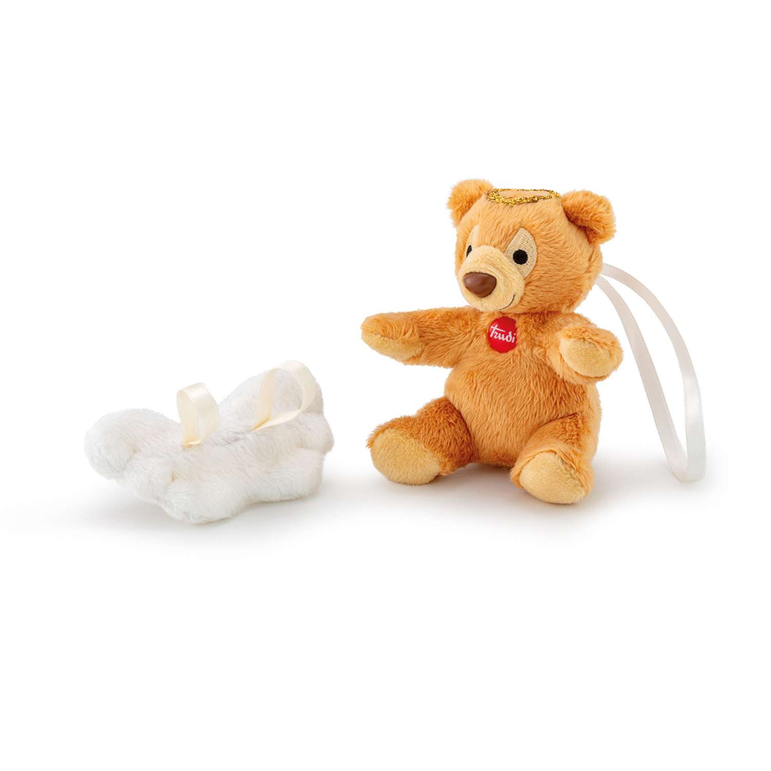 Мягкая игрушка TRUDI Медвежонок Ангел со съемными крыльями 7x9x6 см - фото 2